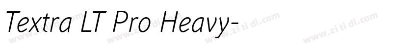 Textra LT Pro Heavy字体转换
